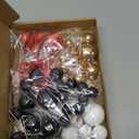 75 Pieces Cake Balls Topper Decorations Foam Cupcake Topper Mini Balloon Cake Topper Picks for Deco Birthday Party WeddingBlack, Red, Gold, White
