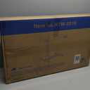 FLEXISPOT H7 Adjustable Overbed Bedside Table with Wheels Pneumatic Mobile Standing Desk Laptop Desk Rolling Computer Cart Movable Overbed Table Hospital Home Use(27.6" W x 15.7" D, White) (Small)