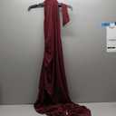 GOBLES Women's Summer Sexy One Shoulder Ruffle Bodycon Midi Cocktail Dress (Burgundy) XL