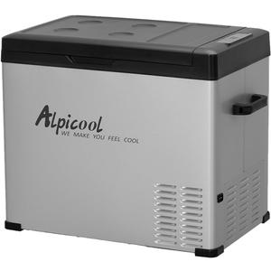 Alpicool C50 Portable Car Freezer, 12 Volt Refrigerator, 47 Quart Fast Cooling 12V Car Fridge, Car Cooler for RV, Truck, Camping, Outdoor -12/24V DC and 100-240V AC