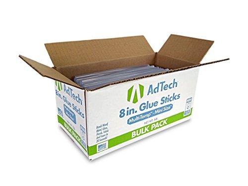 AdTech 8-Inch Mini Hot Glue Sticks, Clear | Multi-Temp, Strong Bonding Adhesive for Crafting, DIY & Repairs | Works with All Mini Glue Guns | Made in the USA