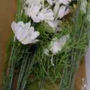 AmyHomie Artificial Daisy Flowers, 10 Bundles Silk Gerber Daisies Bulk, 50 Heads Fake Wildflowers for Home Wedding Party Spring Decor (Milk White
