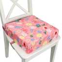 Toddler Booster Seat for Dining Table,Portable Kids Booster Seat - Adjustable, Non-Slip, Lightweight & Easy to Clean (Pink)