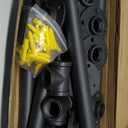 MUZIK 30 Inch Industrial Table Legs, 2 Pack Grey Steel Metal Pipes Vintage Furniture Legs, for Coffee and End Table Legs, 30 in H x 14 in W