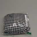 Milumia Women's Houndstooth Print Overalls Jumpsuit Casual Sleeveless Wide Leg Pants Romper Black Small