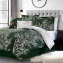 Spirit Linen 5 pcs Twin Comforter Set - Cozy Deep Sleep Microfiber Bedding Comforter Sets with Foliage Designed - Twin Bedding Sets with Pillow Shams (Hunter, Twin)