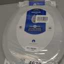Mayfair Cameron Silver Toilet Seat, Non Slip Heavy Duty Wood, Easy Clean, Made in USA, Round