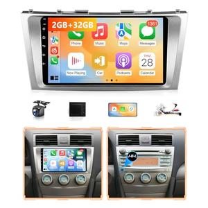 Wadpon 8Core 2G+32G Android Car Stereo for Toyota Camry 2006 to 2011 Wireless Apple CarPlay Android Auto, 9IN IPS Touch Screen for Camry Head Unit GPS Navi BT 5G WiFi FM RDS DSP HiFi SWC Camera CANBUS