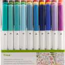 Cricut Ultimate Fine Point Pen Set, 0.4mm Fine Tip Pens to Write, Draw & Color, Create Personalized Cards & Invites, Use Maker and Explore Cutting Machines, 30 Assorted Colored Pens (30 Count, (Pack of 1))