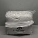 Pacific Coast Luxury White Goose Feather and Down Fiber Comforter King Size, All Season Fluffy Hotel Bedding Comforters, Ultra-Soft & Breathable Fabric Duvet Insert King with 8 Tabs, 106x90 Inch White