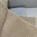 BEQHAUSE Dirt Trapper Door Mat 24" x 36", Non-Slip Washable Doormats Entrance Mat, Dirt Resistant and Absorbent Welcome Mat, Low Profile Floor Mats for Front Back Door and Entryway, Light Beige