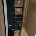 Small Farmhouse Wood Entryway Table Narrow Console Table with Storage Behind Couch Sofa Table with Shelves Entry Way Table with Open Storage, Easy Assembly, 32" Embossed Wood Grain Black