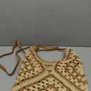 Straw Hobo Beach Bag for Women, Woven Tote Bag Summer Crochet Shoulder Bag,Vintage Foldable Handbag for Travel (Adjustable, Khaki)