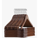 Ulimart Wooden Shirt Hangers  Pack of 30 Sturdy Wood Hangers, Ideal for Laundry & Everyday Use, Heavy Duty, Walnut