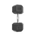 CAP Barbell 50 LB Rubber Coated Hex Dumbbell Hand Weight 1 Pc | Chrome Handle