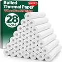 28 Rolls Thermal Printer Paper, 8.5in x 11in US Letter Size, BPA-Free Quick-Dry Thermal Printing, Thermal Paper Compatible with Most Inkless Portable Printer for Home, Office, School(About 728 Sheets)