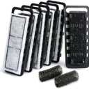 NICREW Slim Aquarium Filter Cartridges (6 pcs) with Intake Sponges (2 pcs)