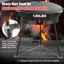 Campfire Tripod for Cooking - Campfire Cooking Equipment, Outdoor Fire Pit Stand, Portable Cast Iron Open Camping Tripod cookware for Dutch Oven,Grill,Lodge,firepit
