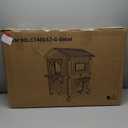 Rockever 2 Story Heated Cat House for Outside in Winter, 100% Waterproof Heated Cat House for Outdoor Cats with Heating Pad, Elevated Outdoor Cat House, Safe Escape Door for Outdoor Cats