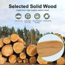 52 Inch Wood Flush Mount Ceiling Fans with Lights and Remote, Dimmable 3 Blade Wood Bedroom Ceiling Fan with Lights Low Profile Ceiling Fans with Light Outdoor Ceiling Fan for Patios Bedroom