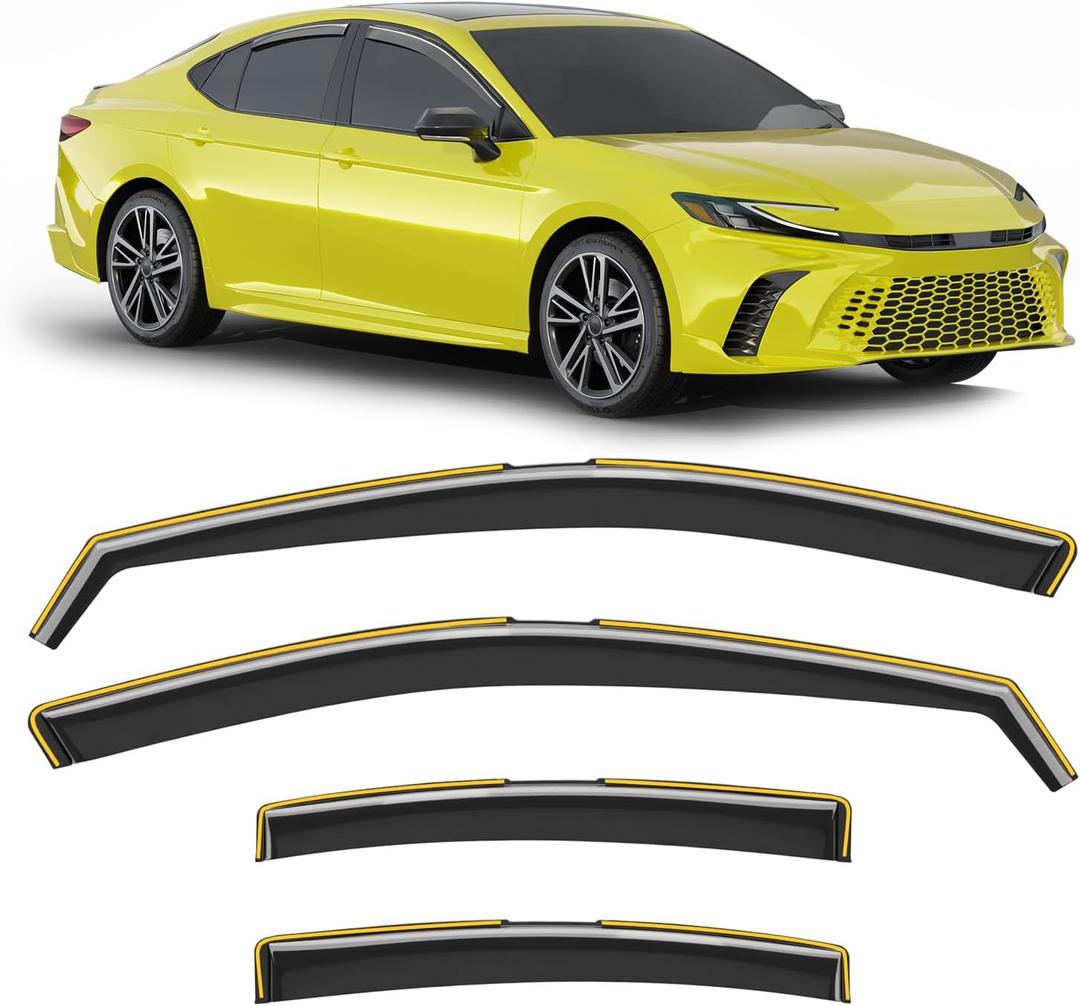 in-Channel Window Rain Guard for Fit for Toyota Camry 2025-2026 Rain Guards Side Window Visors Low Profile Vent Visor Window Deflectors Vent Shades Car Accessories