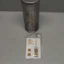 Rolling Grill Basket, Removable Wooden Handle, 304 Stainless Steel, Nesting BBQ Tools, Smoker Grilling Accessories for Vegetable, Outdoor Cooking Camping, Birthday Gifts for Men Dad Husband