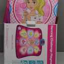 SUNLIN Dance Mat - Rhythm Step Play Mat - Dance Game Toy Pad with LED Lights, Gift for Kids Girls 3-12, Adjustable Volume, Built-in Music, 3 Challenge Levels (Pink)