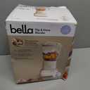 bella 10 Speed Countertop Blender, Juicer & Smoothie Maker, Fits-anywhere Kitchenware, Slim Flip & Store Design, Dishwasher Safe 48oz Capacity Pitcher & Lid, Stainless Steel Blade, 450 Watt, Oatmilk