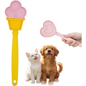 2 x Lickable Spoons Cat Treats Slow Feeder Pet Fun Feeder with Handle | Lick Sticks Toy,Food Safe Material, For Bonding, Training, Calming, Mental Stimulation