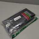 200PCS Black Flexible Plastic Straws,Black Disposable Bendy Party Fancy Straws13inch Extra Long Straws Party Decorations