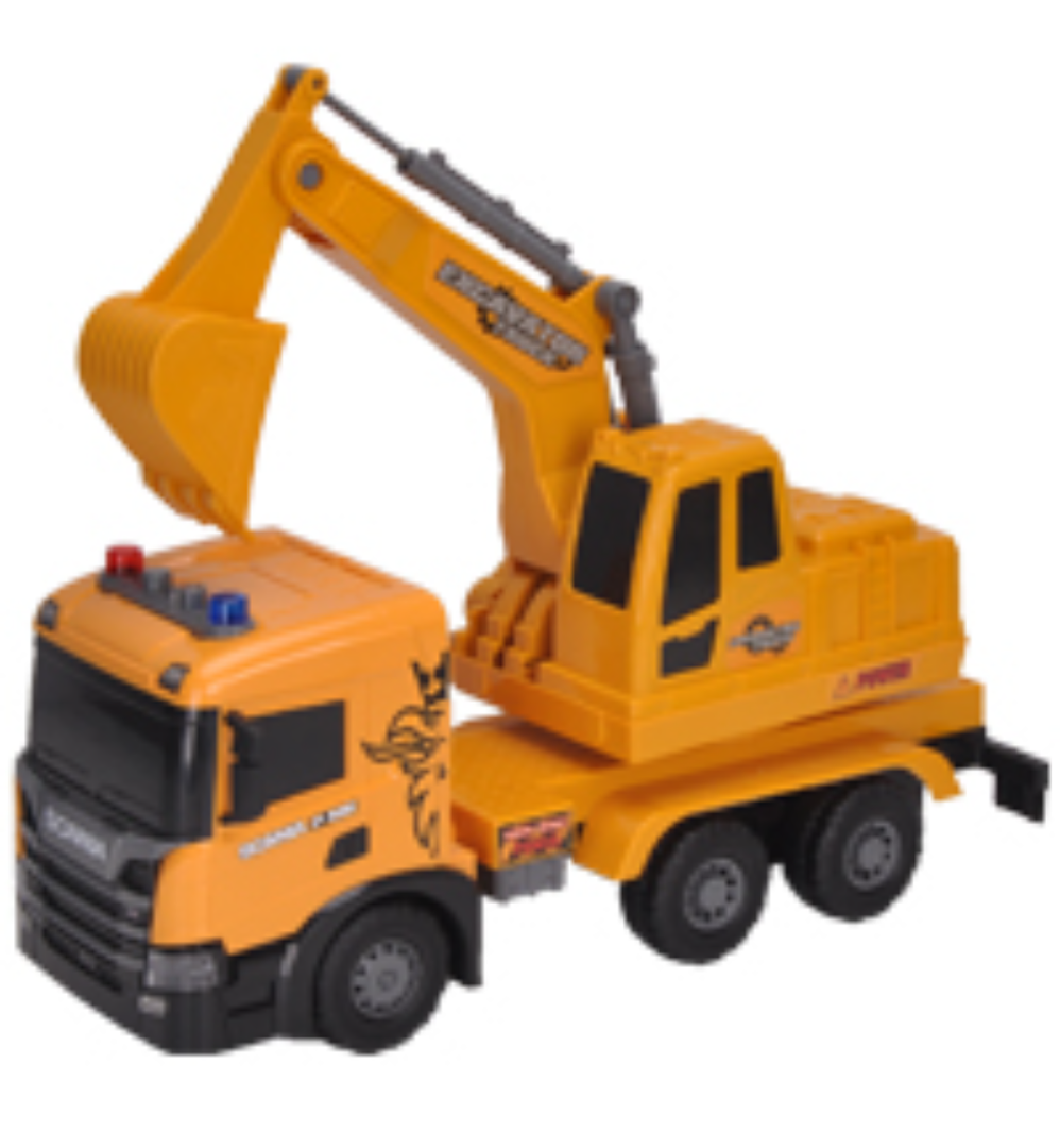Official Licensed Scania Friction Toy Truck Extra Large Friction Truck with Lights and Sounds Friction Toy Truck for Kids (Cement Mixer Truck)