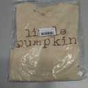 Toddler Baby Girls Halloween Sweatshirt Little Pumpkin Crewneck Pullover Tops Long Sleeve Outfit Shirt Fall Clothes(Apricot,18-24Months)