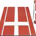 Softball Pitching Mat, 10' X 3' Baseball Hitting Mat, Anti-Slip Anti-Fade Pitch Practice Mat, Softball Pitching Mound for Outdoor/Indoor, 3.9' x 3'
