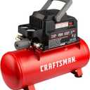 Craftsman Air Tools, 2 Gallon Portable Air Compressor 1/3 HP Oil-Free Max 125 PSI Pressure, Hot Dog, Model: CMXECXA0200243