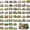 51 Pcs State Magnets for Refrigerator United States Fridge Magnets USA Souvenirs Us Individual State Province Refrigerator Set for Travel Gift Destination of States Visited