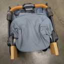 UPPAbaby Minu V3 Travel Stroller | Lightweight + Compact Design | One-Hand Fold + Unfold | from Birth + Overhead Compatible | Dillan (Stone Blue/Carbon Frame/Sand Leather)