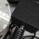 Magnetic Work Light, LED Machine Light, Work Light with Flexible & Magnetic Base, Shop Tool Lamp for Lathe, Work Bench, Sewing Machine, Bandsaw, Industrial Lighting, 2000 Lumens, Black