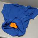 Tankaneo Womens Oversized Short Cap Sleeve T-Shirts Crew Neck Side Slit Tops Summer Casual Loose Fit Tees Tunic Shirts (XX-Large, Blue)