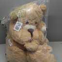 Muiteiur 39 Inch Giant Teddy Bear, Cute Mom and Baby Bear Plush Toys, Large Stuffed Animals for Kids Girlfriend Boys Girls, Light Brown