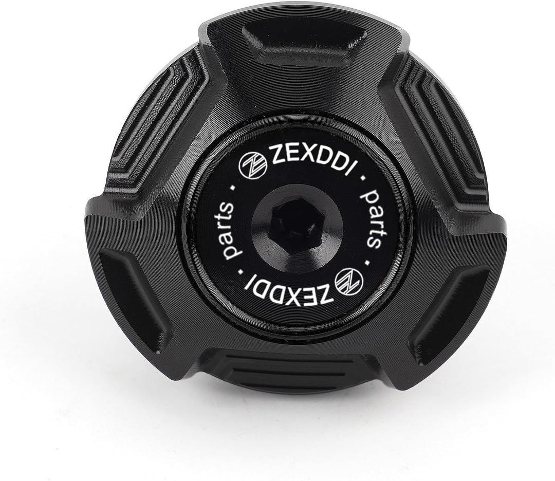 CNC Motorcycle Engine Oil Filler Cap Oil Filler Plug Cover Fit For Kawasaki KLR650 ZX6R ZX636 ZX10R ZX14R Ninja 300 ZH2 Versys X300 Vulcan S 900 GTR1400 Z750 S (Black)