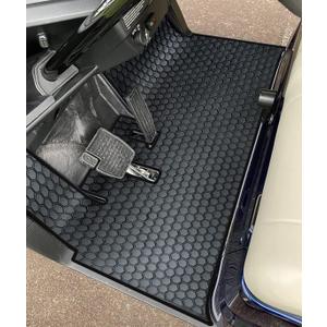 Golf Cart Floor Liner Mat Full Coverage Custom Fit for Yamaha Drive 2 Models Only (2017 2018 2019 2020 2021 2022 2023 2024 2025 2026 & UP) & UMAX Rally Black