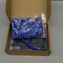 PETECHTOOL RJ45 Crimp Tool Pass Through Ethernet Crimping Tool Kit Cat6 Cat5e Cat6a RJ45 Crimper with Cable Tester, Cat6 Connectors with RJ45 Boot Covers, Mini Stripper, Blades and Cable Ties