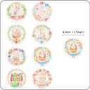 56 Pcs Easter Edible Cupcake Toppers with Bunny Egg Decorations for Birthday, Rabbit Theme Party and Baby Shower Party (Style 1)