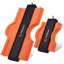 Contour Gauge with Lock|10+5 Inch Construction Rulers Measure Tool for Corners and Contoured, Handyman DIY Woodworking Tools, Construction Carpenter Tools, Super Contour Duplicator for Men Husband Dad