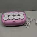 Conair Hot Rollers for Long, Medium & Short Hair, 8 Ceramic Flocked 2-Inch Heated Hair Rollers with Clips, Hot Curlers for Women, Volume & Curls, Lilac (1 Count (Pack of 1))