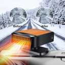 2026 New Upgraded Car Heater, Portable Car Heater, 12V Car Heater Portable,Car Defroster Windshield Heater Plug In Car Heater Windshield Defogger with 360 Rotation Car Heaters for Vehicle