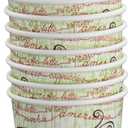 PaperMade Disposable Insulated 12 Oz, 14 Count To Go Designed Hot Cups With Black Dome Lids, For Drinking Coffee, Tea, Or Any Hot Beverage, Throw Away, Travel, Spill Free