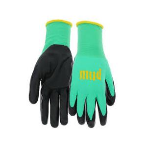 MUD STRETCH GLOVE SEA GREEN S/M, 3-Pack