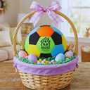 in The House Soccer Ball - Indoor Size 4 Padded Soccer Ball for Girls (Ages 3+), Boys (Ages 3+) & Adults - Bring Soccer Practice Home - Perfect for Juggling - Gift for Soccer Player Brilliant Bright