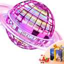 TOMZON Flying Orb Ball, Cool Toys for Boys Girls, Hover Ball Boomerang Fidget Spinner, Drone for Kids with Colorful Light Flying Spinner, A32 Purple (Purple)